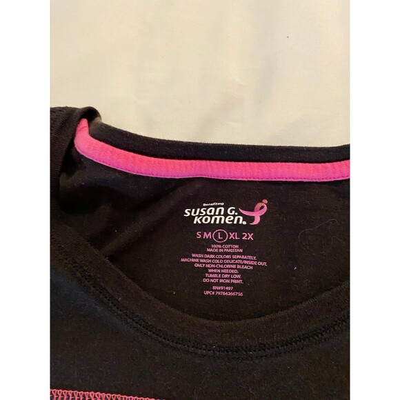 Susan G Komen Blouse Women’s Top  Large “HOPE” T shirt Help Cure Breast Cancer! - Picture 5 of 8